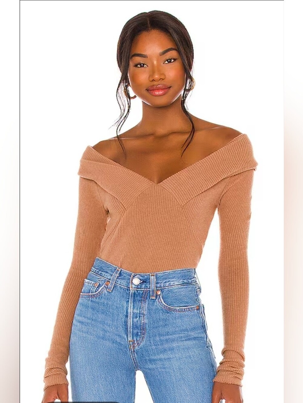 Free People Hot Stuff Layering Top in Vintage Bronze Size Extra Small